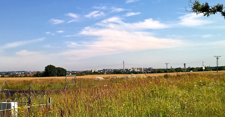 W oddali Szczecin szkoda, że nie miałem ze sobą aparatu fotograficznego