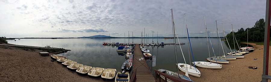 Panorama na molo i Ślęże