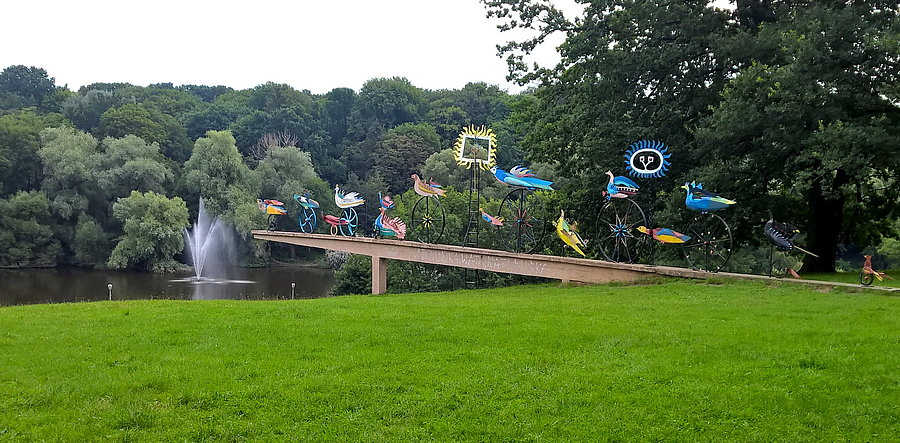 Park Kasprowicza, jezioro Rusałka i Ptaki Hasiora