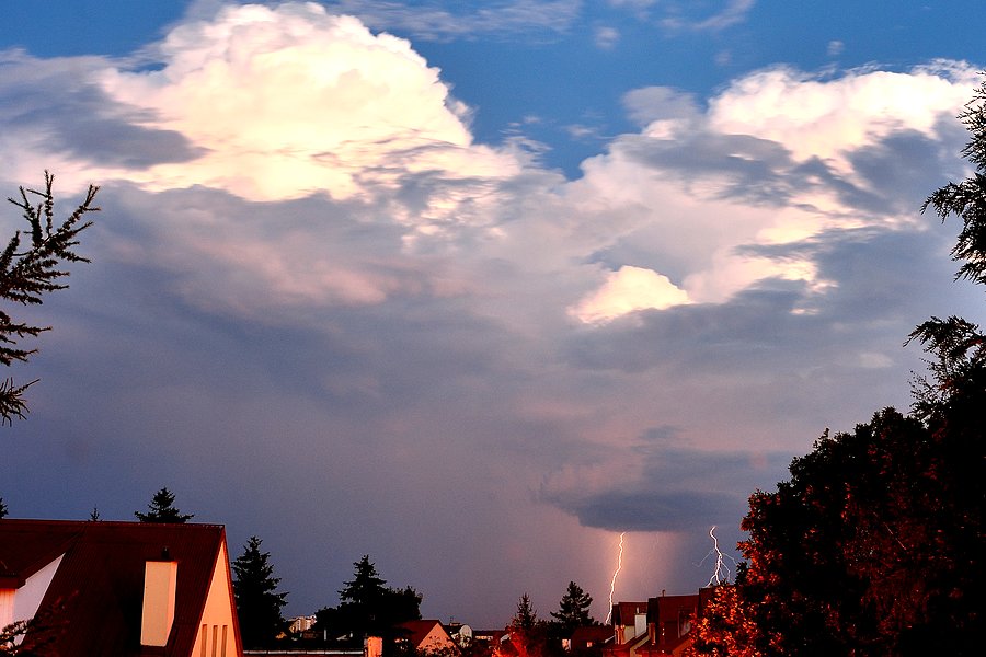 Burza na południe od Lublina