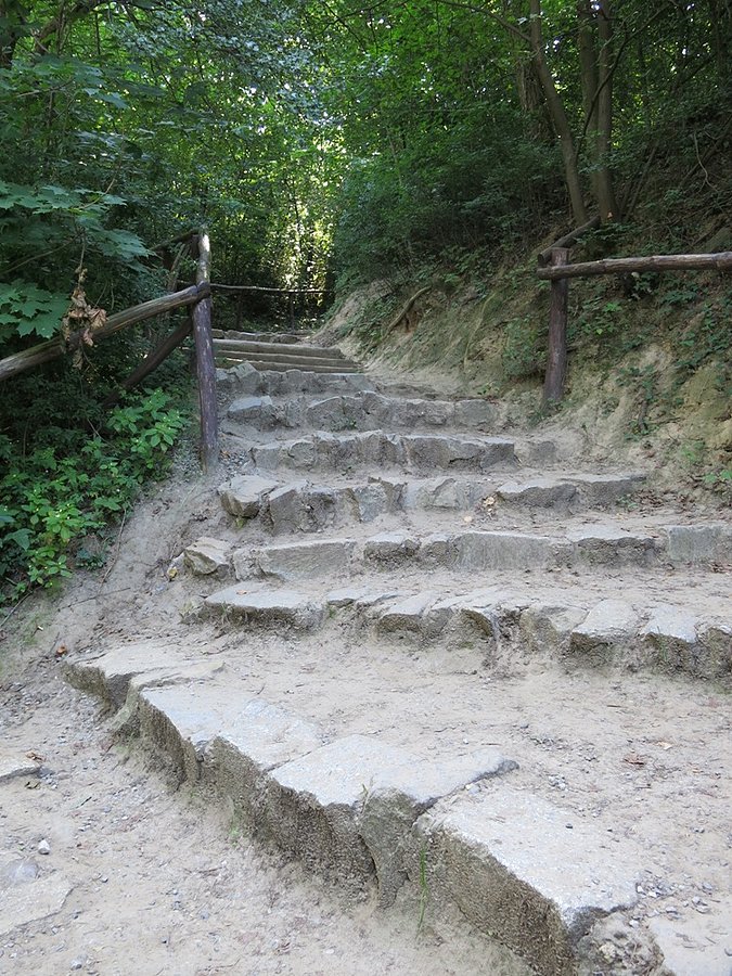 Dalej są tylko schody - na Górę Trzech Krzyży - Kazimierz Dolny
