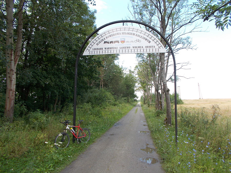 Ścieżka rowerowa szlakiem kolejowym Lidzbark Warmiński - Orneta