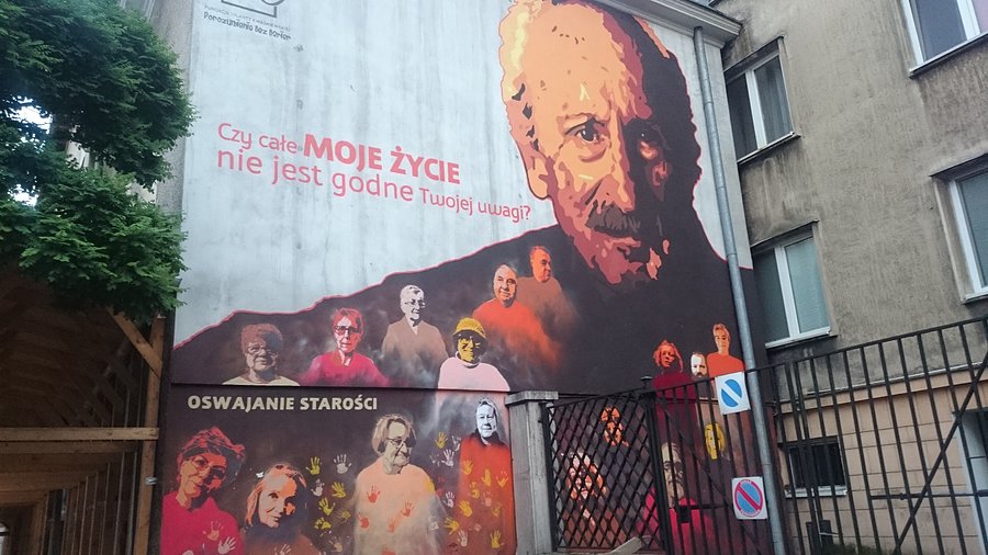 Mural przy Pięknej