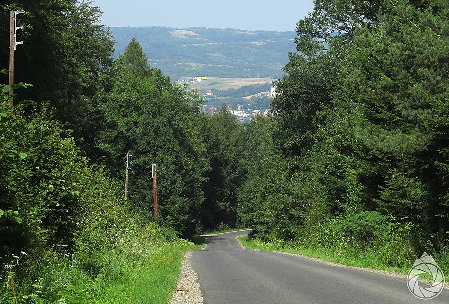 Zjazd do Brzozowa (po wymagającym podjeździe)
