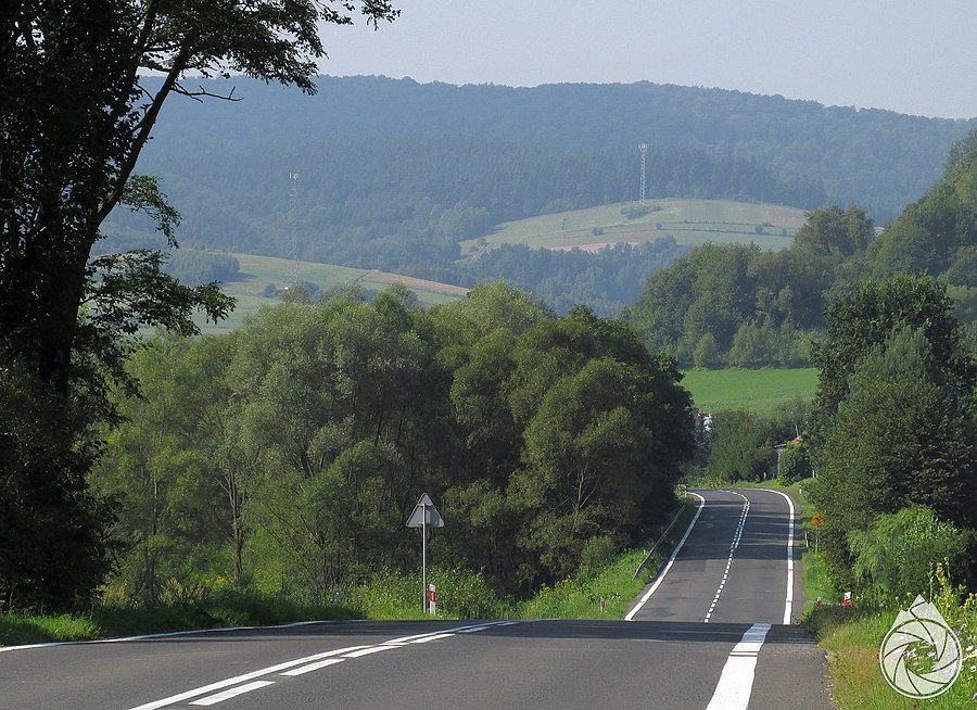 Już Tyrawa, już widać podjazd