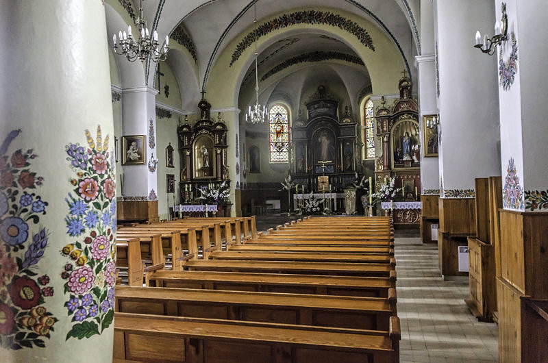 Wnętrze kościoła w Zalipiu
