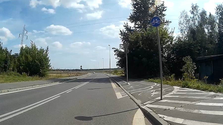 Wjazd na DDRkę na Bielszowickiej