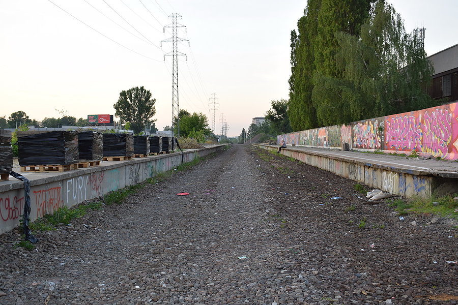 PKP Koło - widok w stronę Gdańskiego