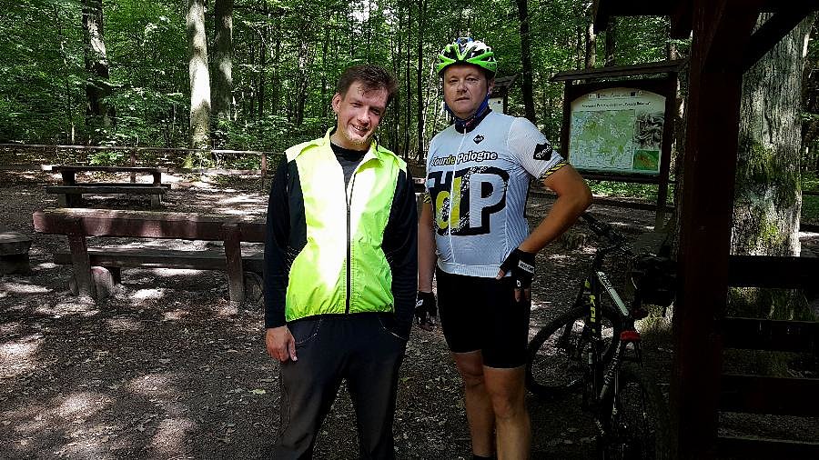 Ja z Kubą w okolicy Serca Puszczy