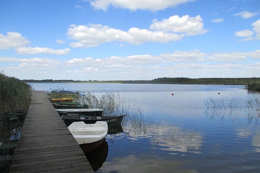 Kładka nad jeziorem Sumin