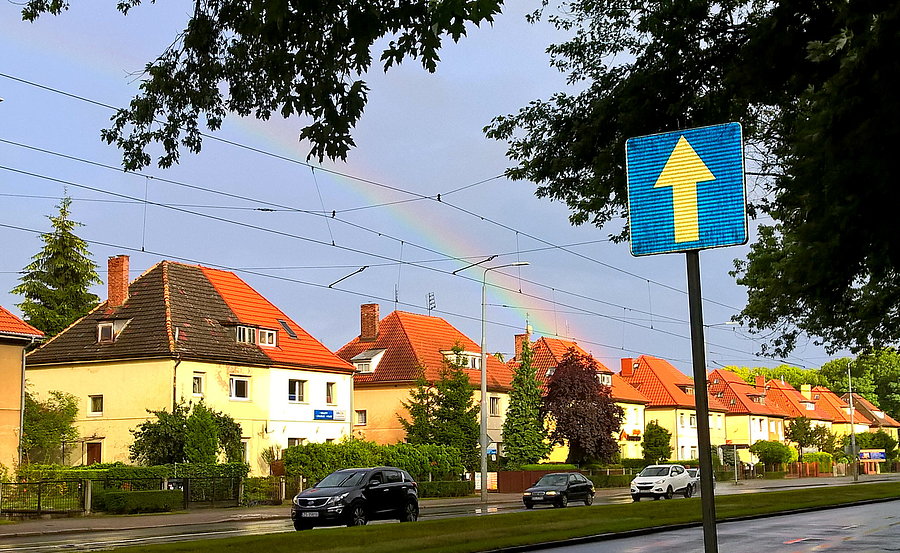 Tęcza nad Aleją Wojska Polskiego