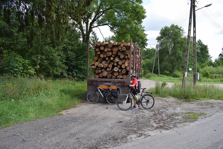 Wybór padł na przyczepę, bo mogliśmy oprzeć rowery