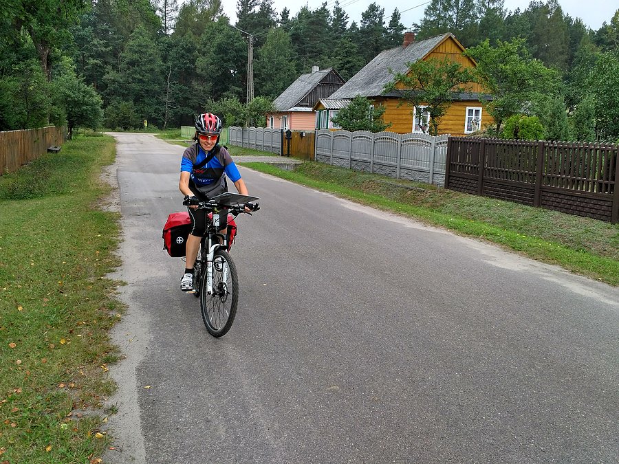 Karolina na swoim Czarnym Bocianie