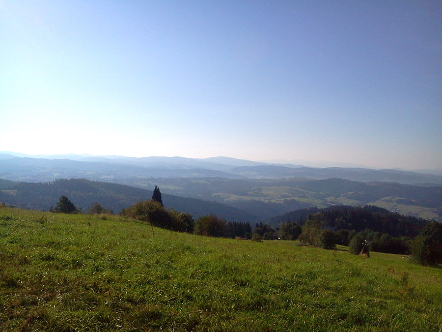 Widoczki z polany nad osadą Bagiyniec