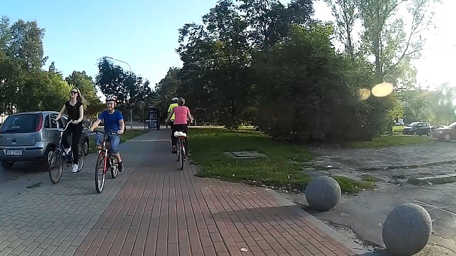Sporo rowerzystów