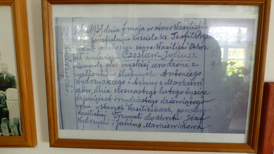 Akt urodzenia Czesława Juliusza