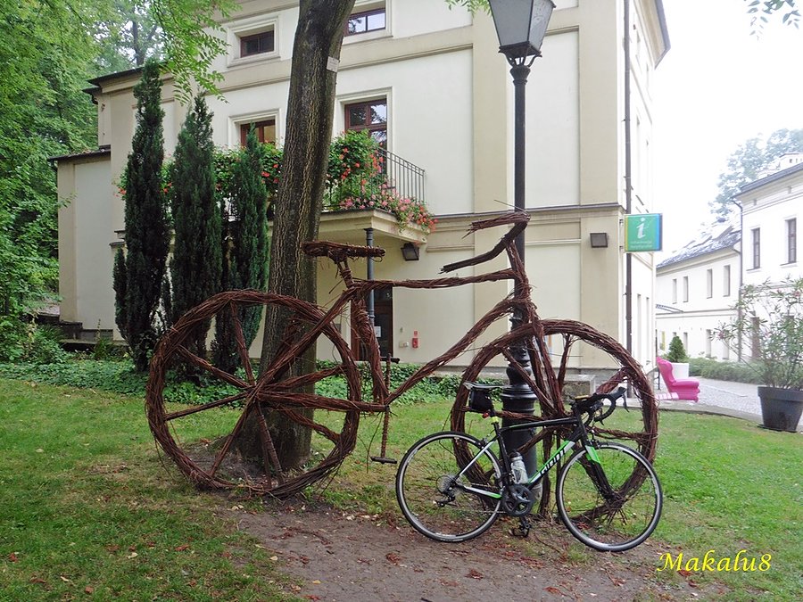 Zamek Cieszyn-dwa rowery