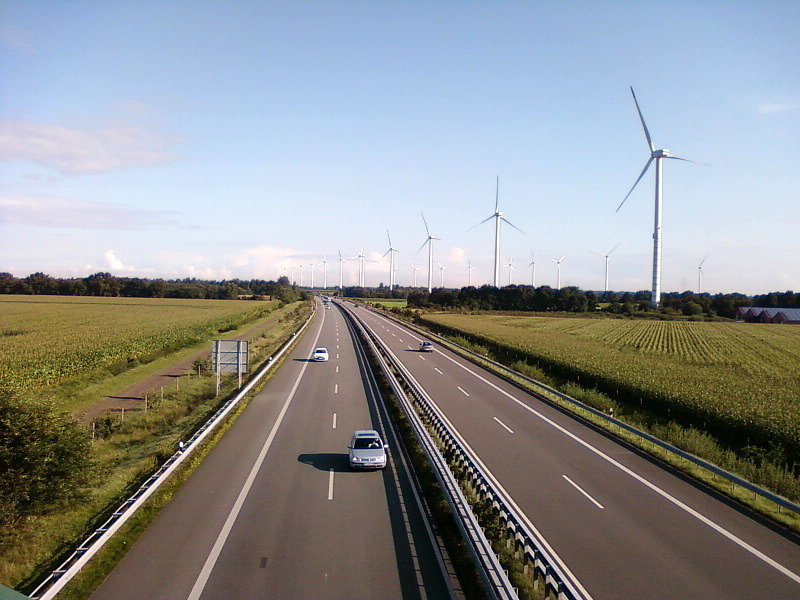 Autostrada i wiatraki
