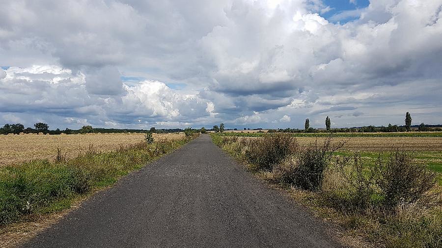 Żuzlowy odcinek drogi do Koszewa