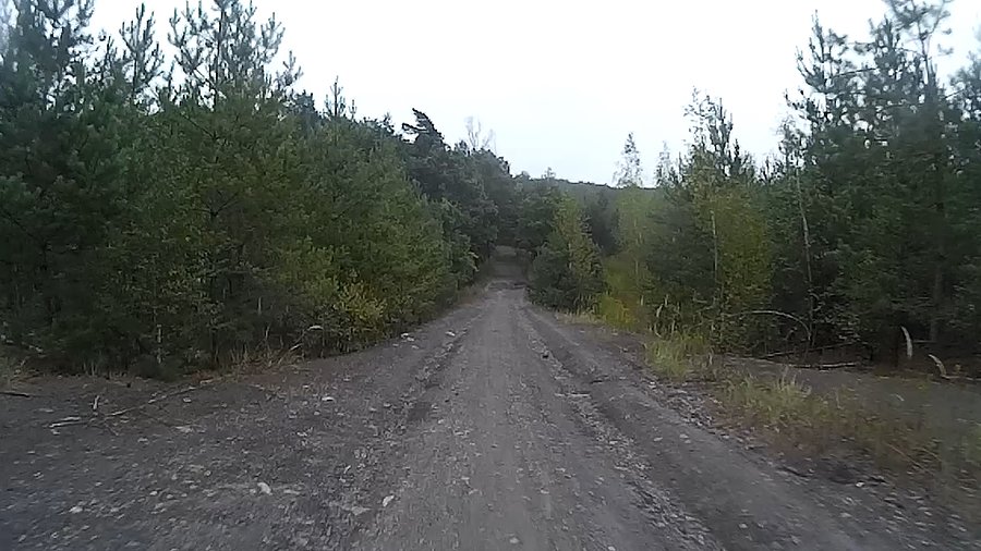 Zjazd ze starej hałdy w Makoszowach