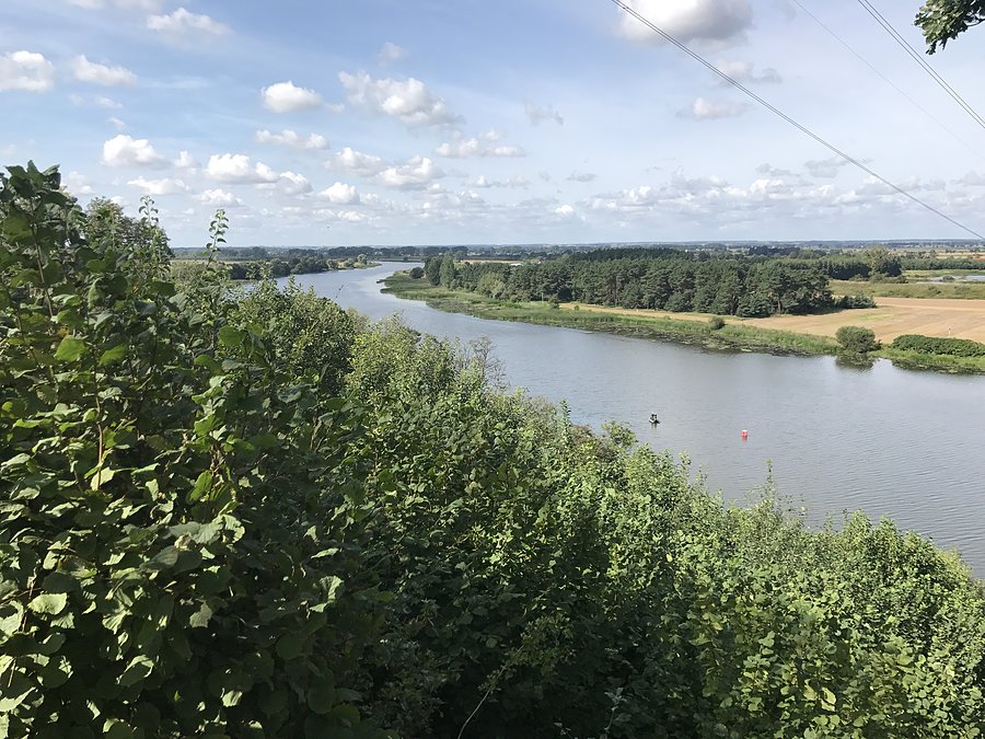 Zakole nogatu punkt widokowy za Malborkiem