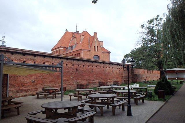Zachowane fragmenty murów miejskich od strony północnej
