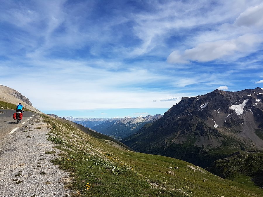 W drodze na Col du Galibier