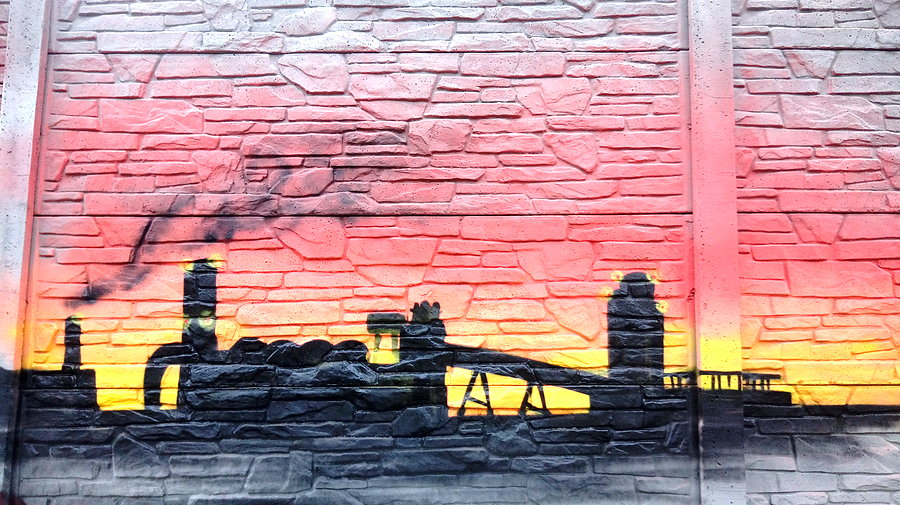 Graffiti w Ząbkowicach - Huta Katowice