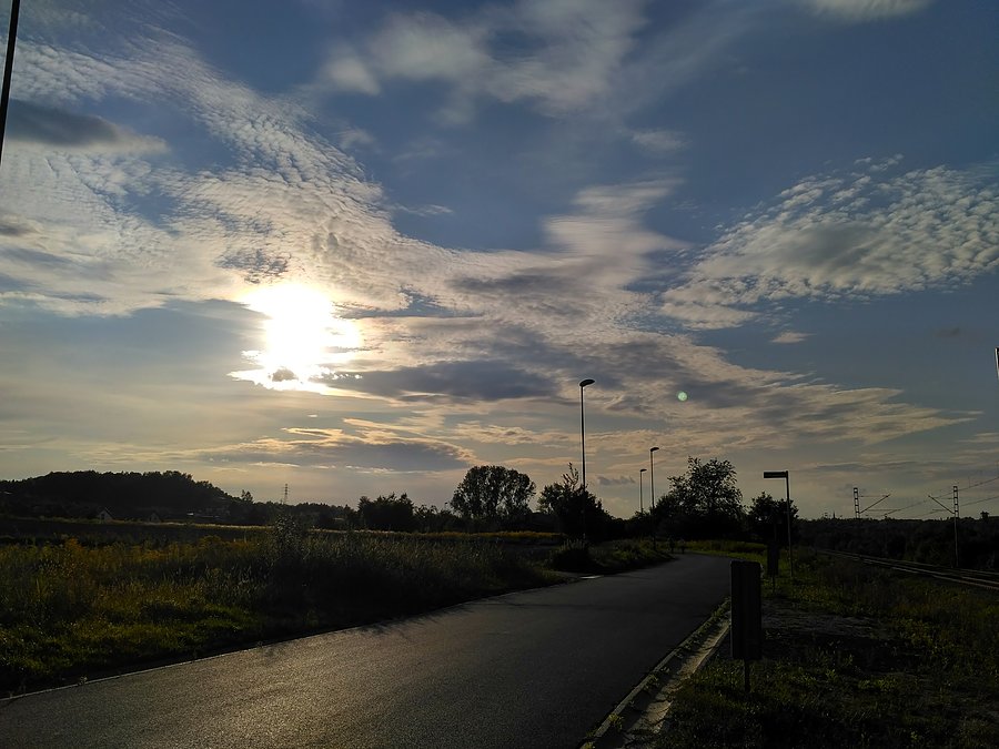 Słoneczko ładnie przygrzewa