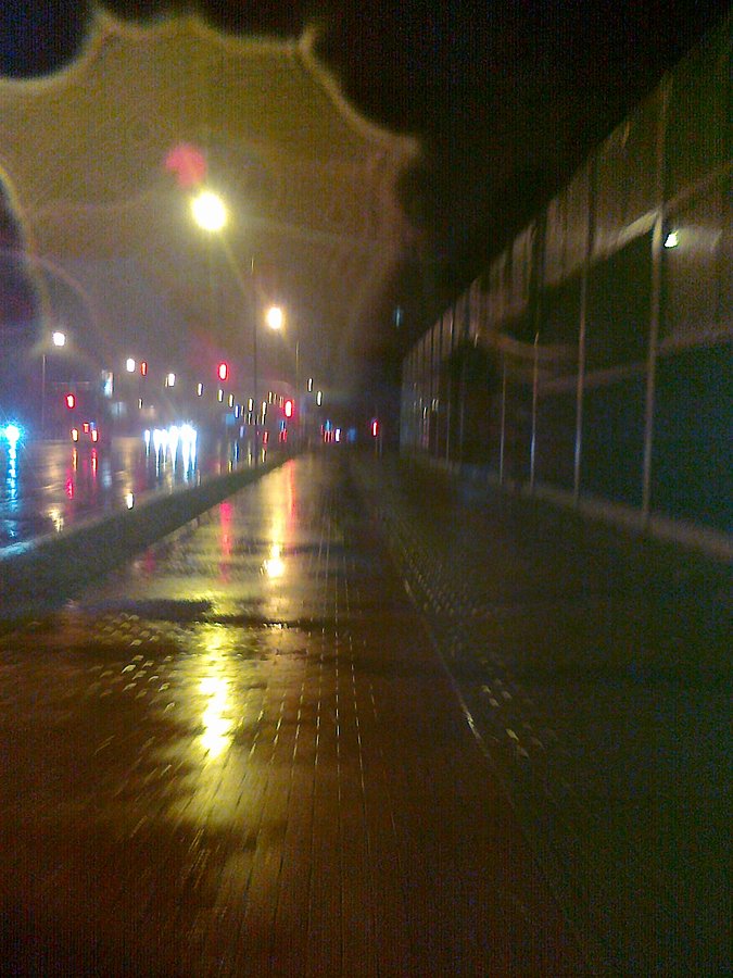 Wyjazd w deszczu