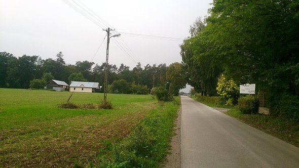 Lokalna droga w Krężnicy