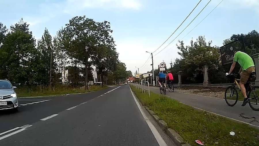 Całkiem sporo rowerzystów