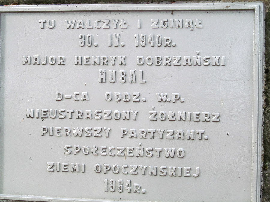 Jedna z tablic w szańcu