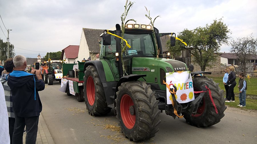 Traktor którym jechałem w korowodzie