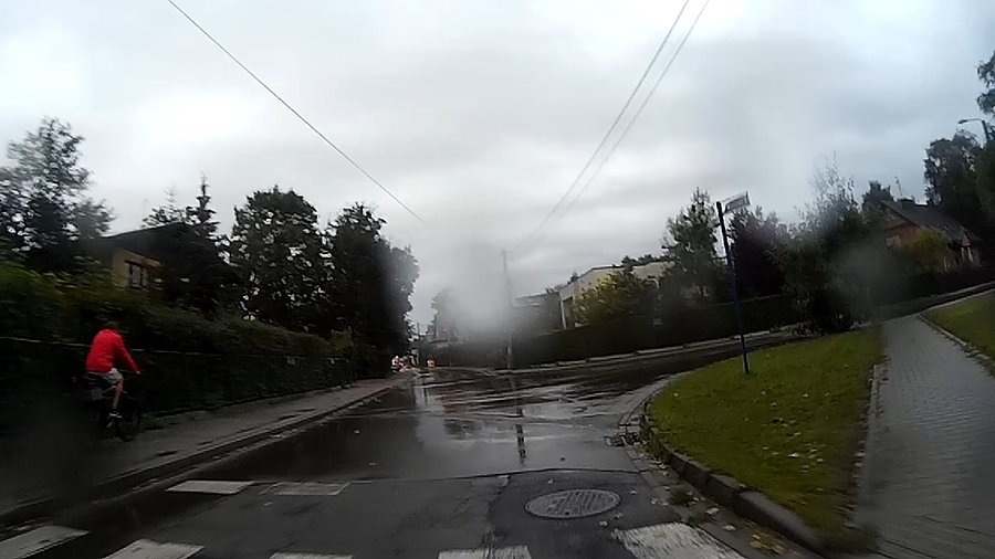Nie tylko ja jadę w taką pogodę