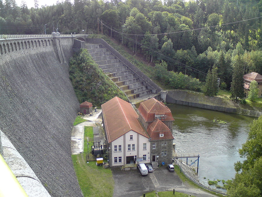 Zapora Pilchowice 62 m, największa w Sudetach