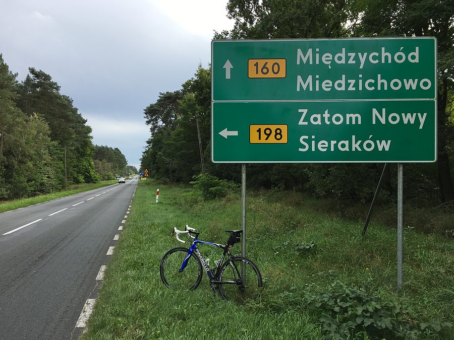 Tu zmieniam kierunek na Sieraków