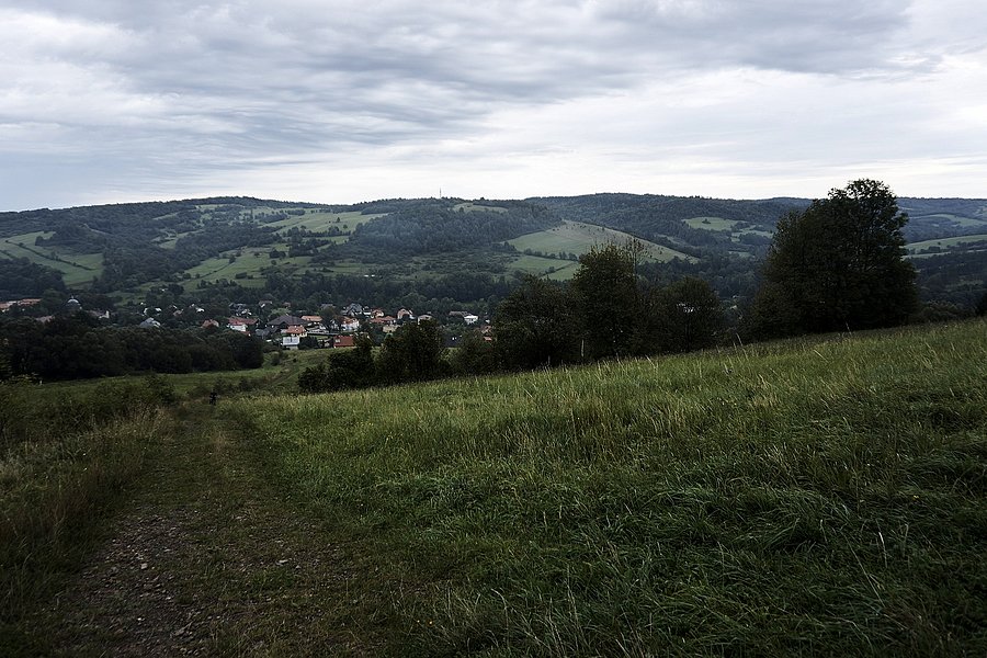 Baligród z drogi na Kiczerę