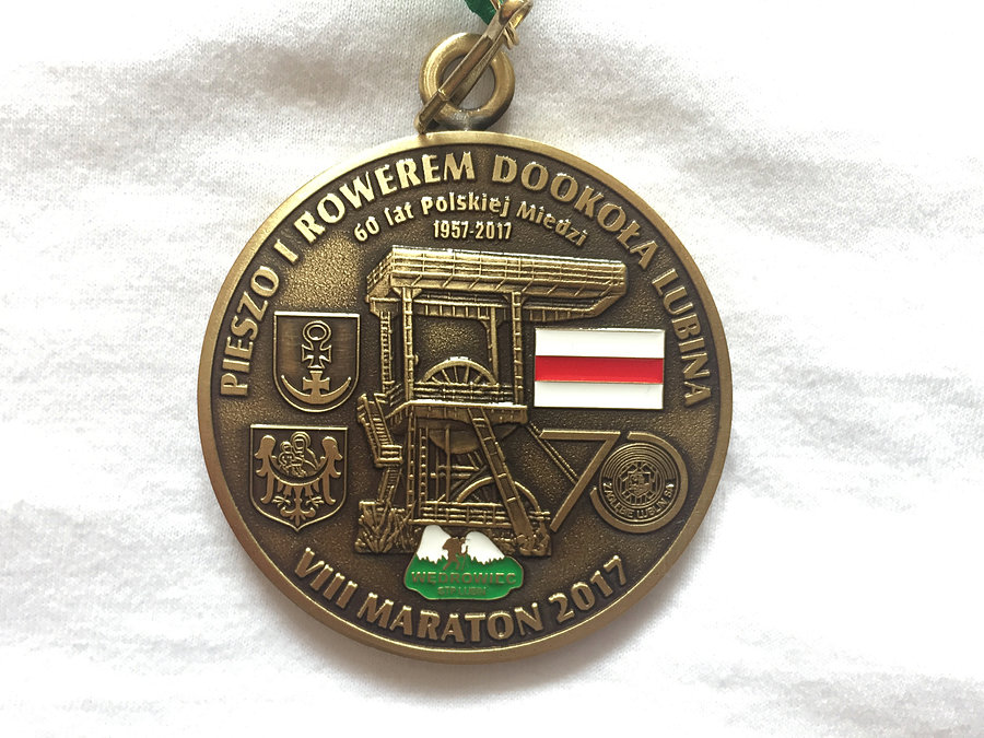 Medal VIII Maraton Pieszo i Rowerem Dookoła Lubina