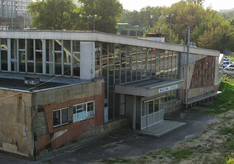 Dworzec Gdański od zaplecza