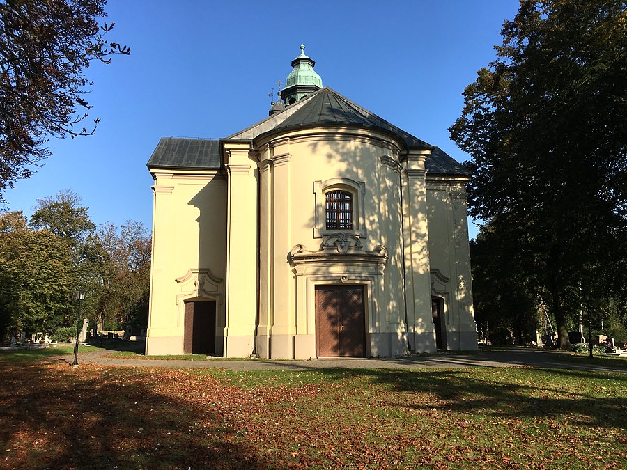 Kościół wzniesiony w latach 1714-56 wg projektu Pompeo Ferrariego