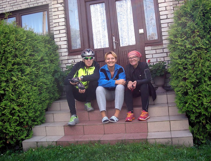 Z Agą i Krzarą w Kidawie (zdj Krzyśka)