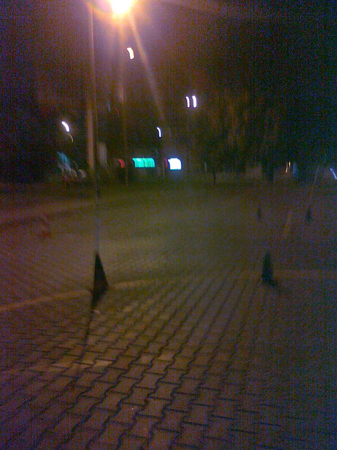 Slalom na placu manewrowym