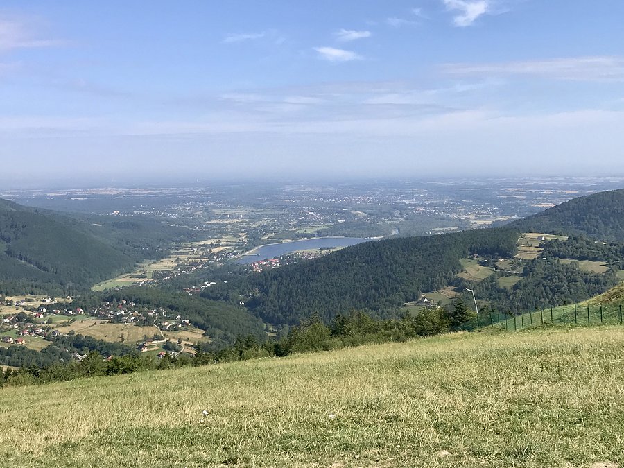 Widok z góry żar