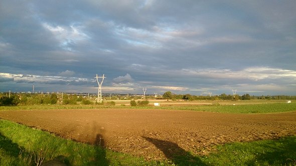 Chmury nad miastem