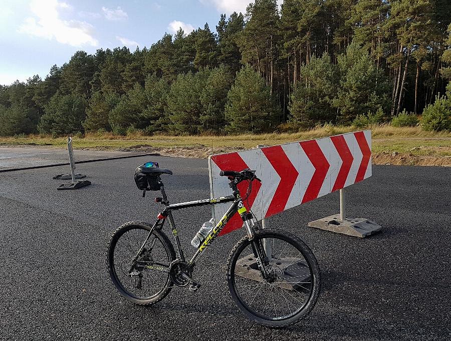 Miejsce po przejechaniu 25 km