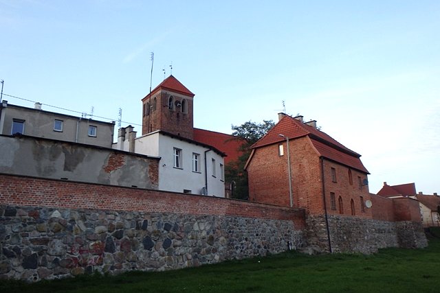 Lubawa - południowy odcinek murów miejskich