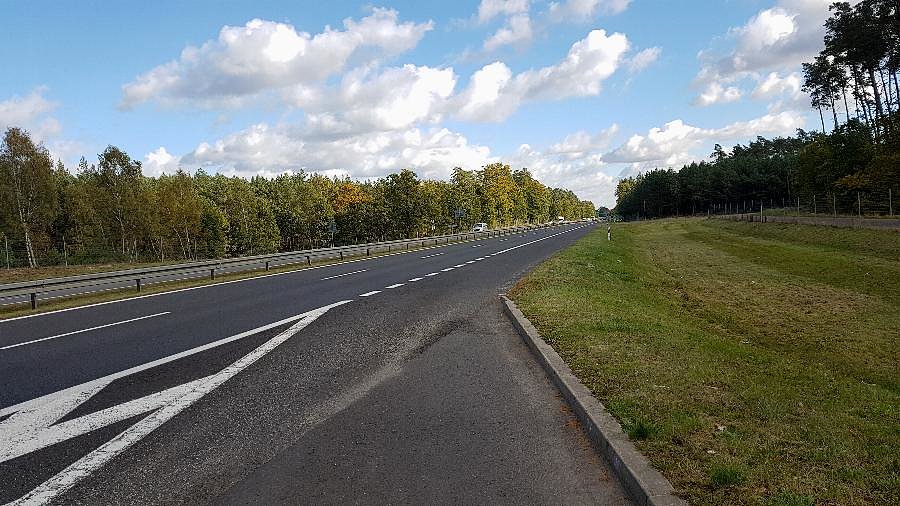 DK 10 w okolicy Niedźwiedzia