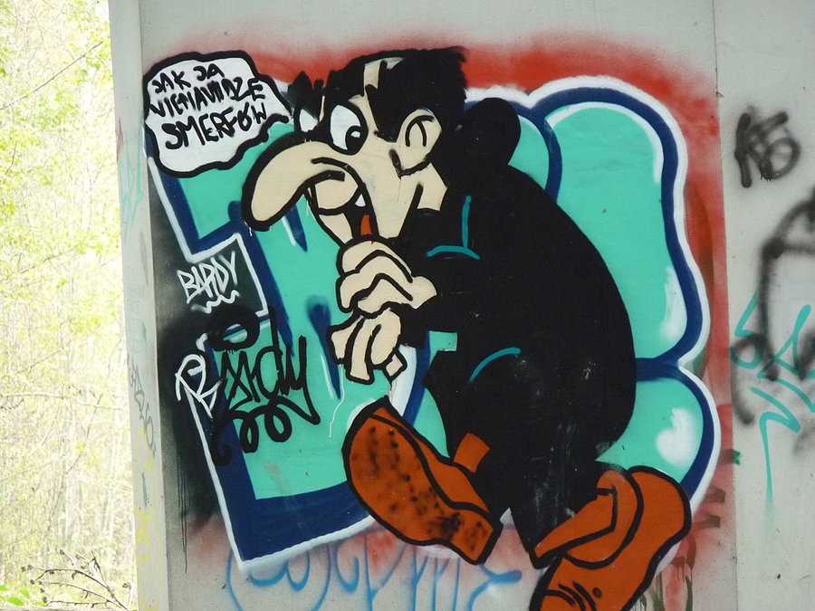 Graffiti z Gargamelem