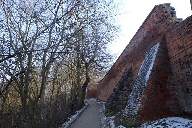 Wschodnia linia murów miejskich w Chełmnie